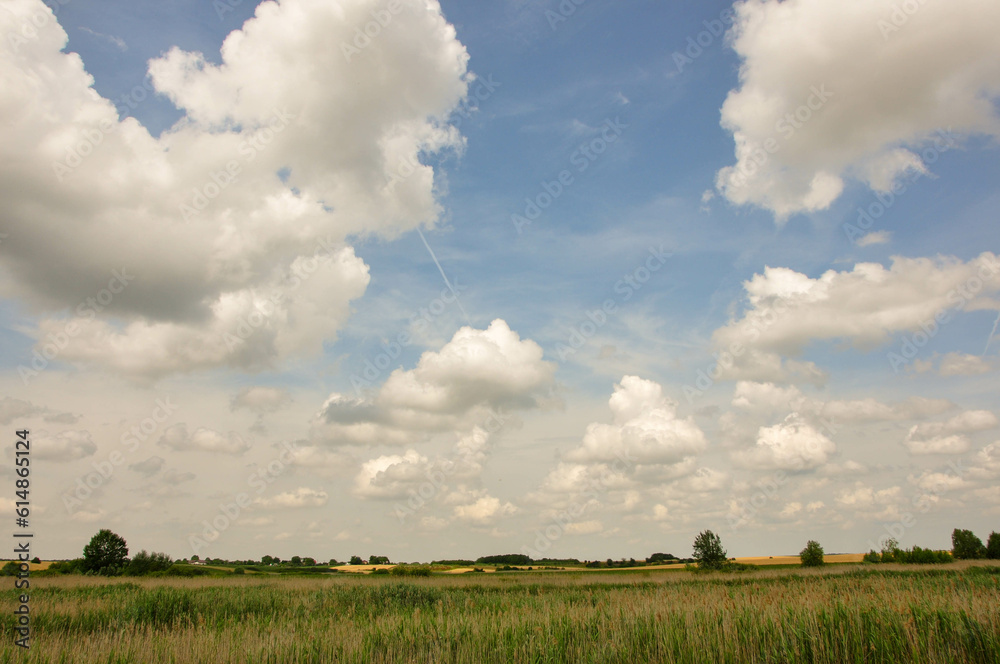 landscape with clouds and sky