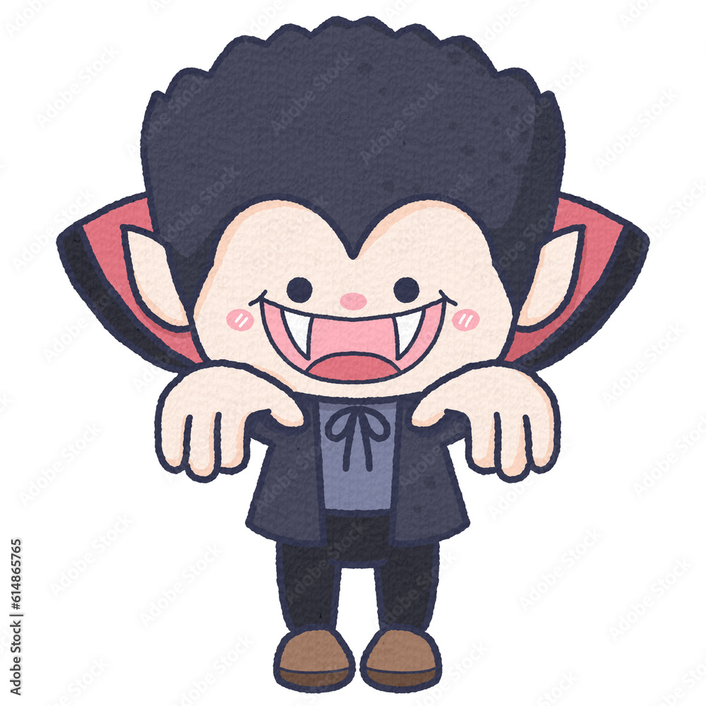 Obraz premium Cute Halloween vampire character