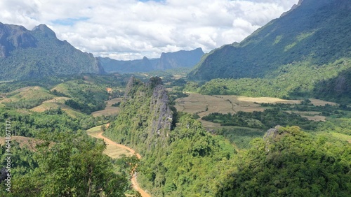 Nam Xay Viewpoint in Vang Vieng Laos