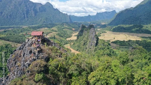 Nam Xay Viewpoint in Vang Vieng Laos