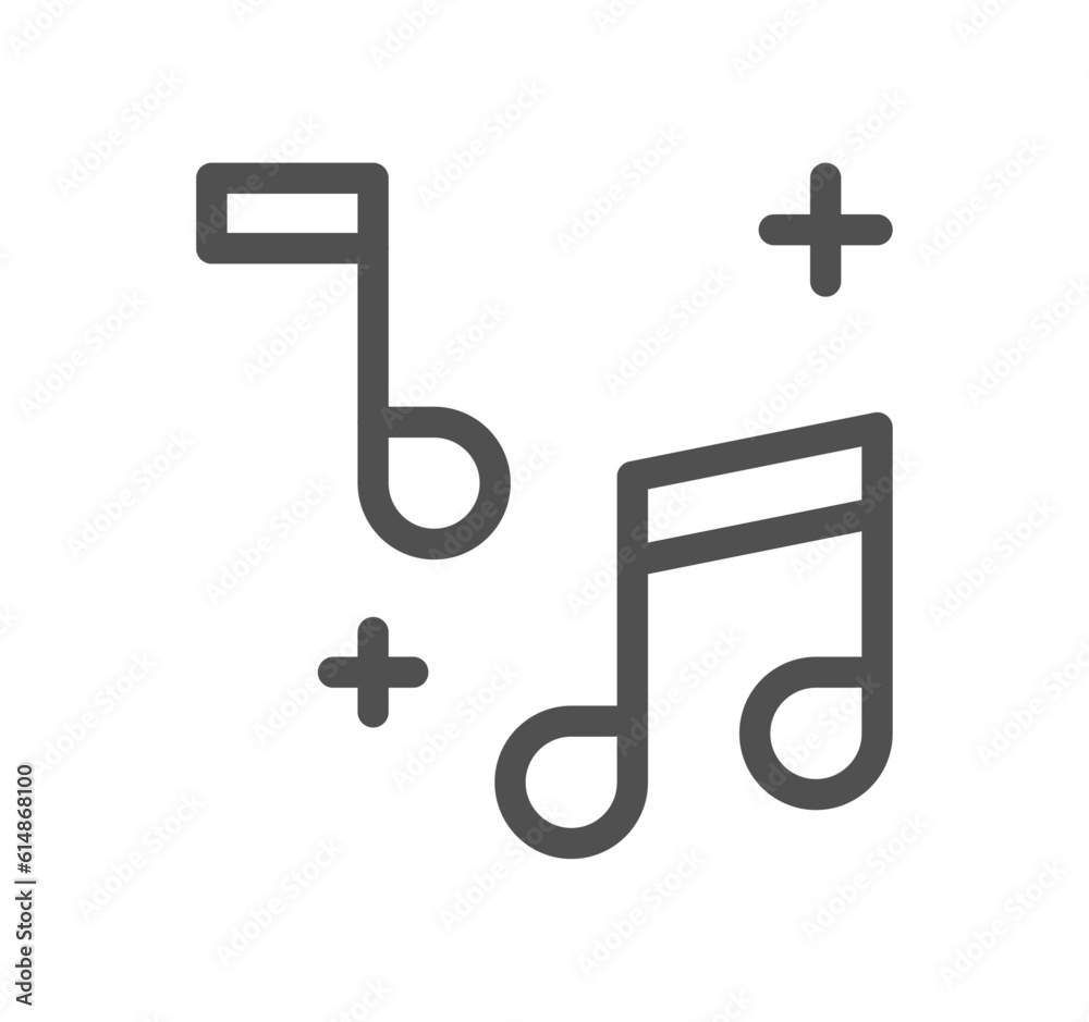 Music related icon outline and linear vector. Music related icon outline and linear vector.