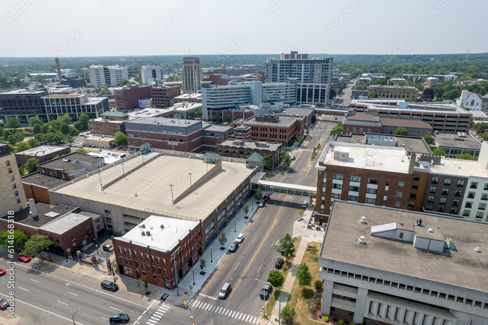 Kalamazoo downtown areal photography Kalamazoo downtown areal photography