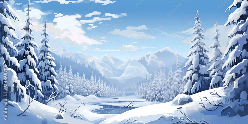 landscape winter winter