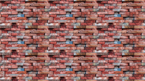 Seamless brick wall pattern  created with AI Generative Technology