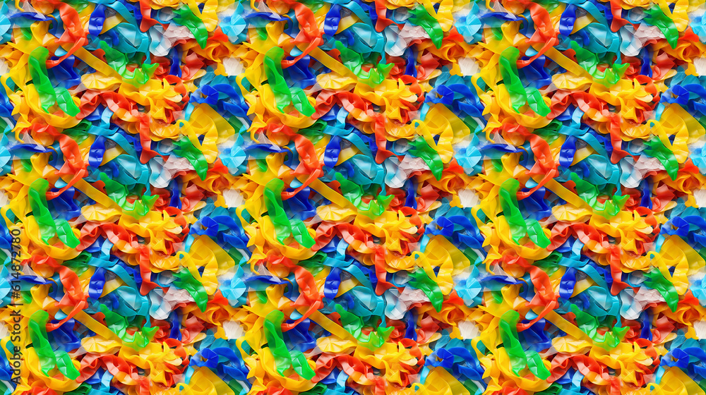 Seamless plastic pattern, created with AI Generative Technology Seamless plastic pattern, created with AI Generative Technology