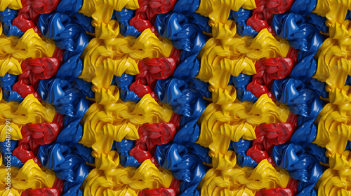 Seamless plastic pattern, created with AI Generative Technology © Ruben Chase