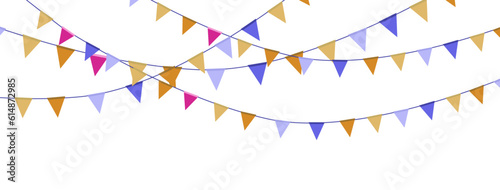celebration flag banner party flag banner vector illustrtion. asthetic colorful, beautiful colors flag, baby shower flag images, birthday decoration, anniversary decoration, theme decoration banner