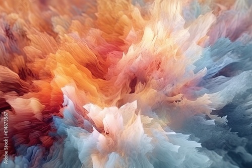Freeze the motion of a colored dust explosion, generative AI. © Irina