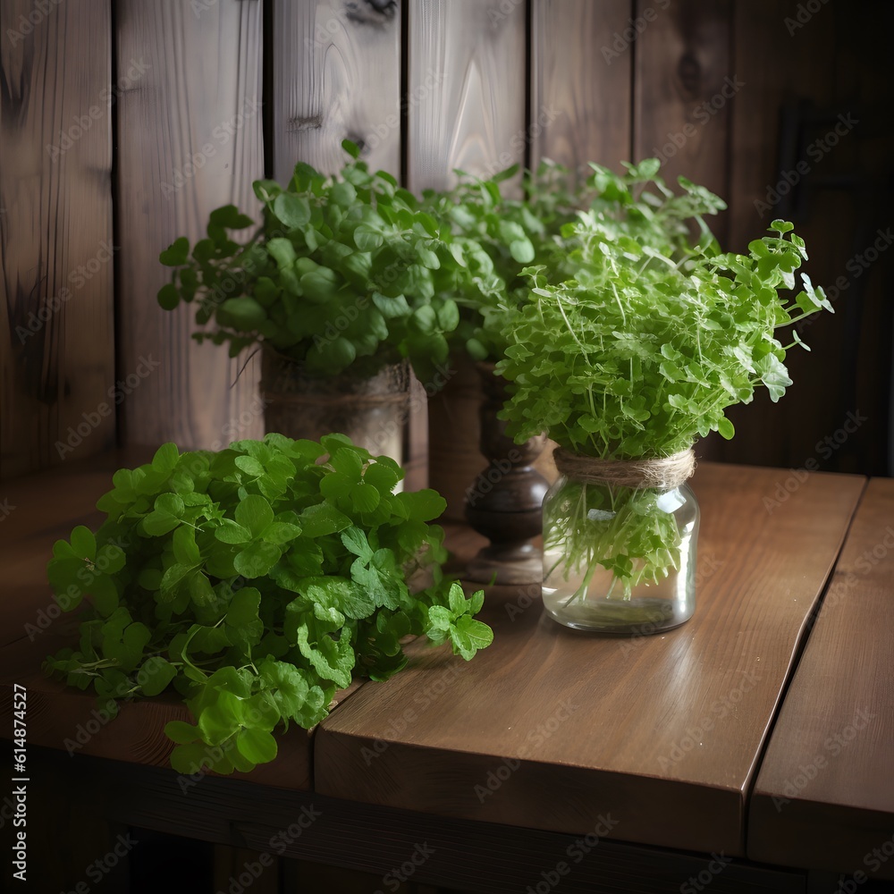 herbs on table herbs on table