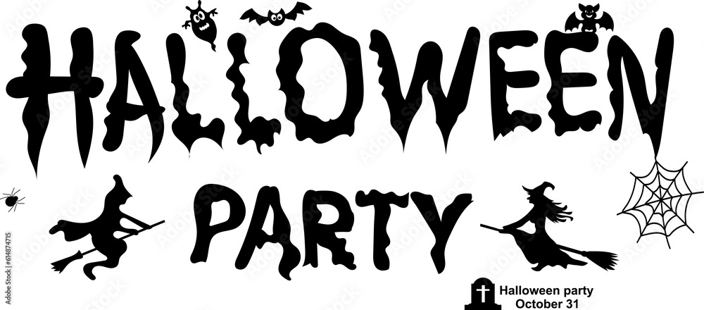 Happy Halloween Text Banner Happy Halloween Text Banner