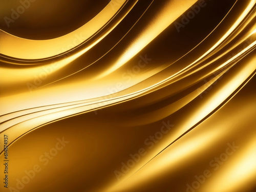 Luxury golden wave background  Generative AI Illustration.