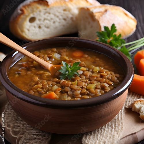 lentil soup with vegetables