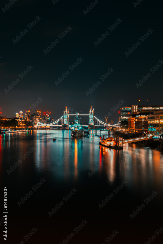 Tower Bridge Night Long Exposure