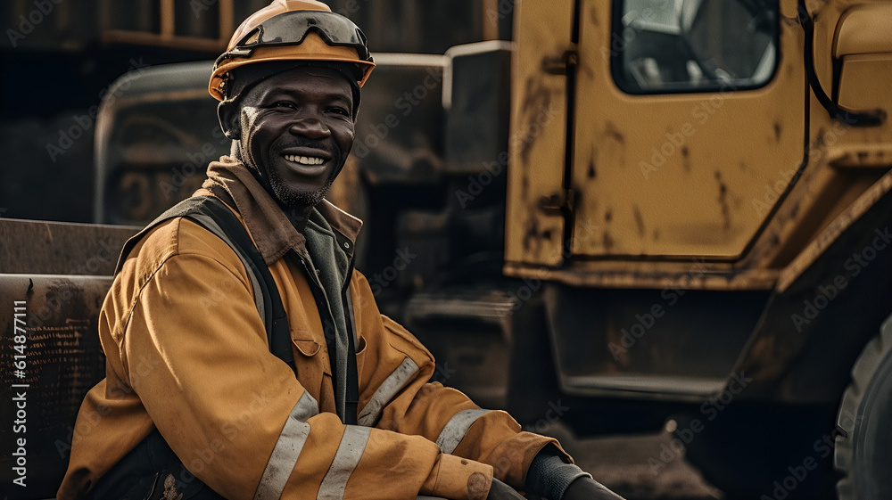 African Mine Worker smile