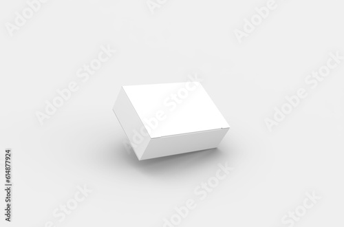 Small push pins box packaging mockup for brand advertising on a transparent background. © DAkreev