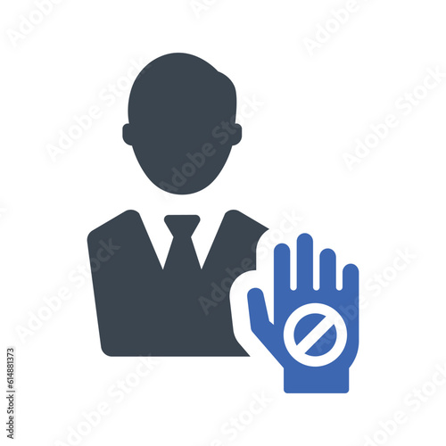 Reject employee icon
