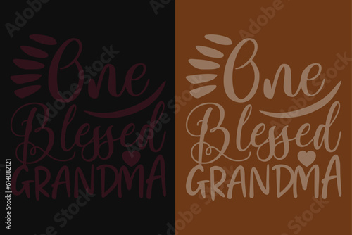 One Blessed Grandma  Grandpa Shirt  Gift For Grandma  Best Grandma  Grandma Heart Shirt  Custom Grandma  Promoted To Grandma  New Grandma Shirt  Blessed Mama Shirt  Blessed Shirt  Worlds Best Grandma