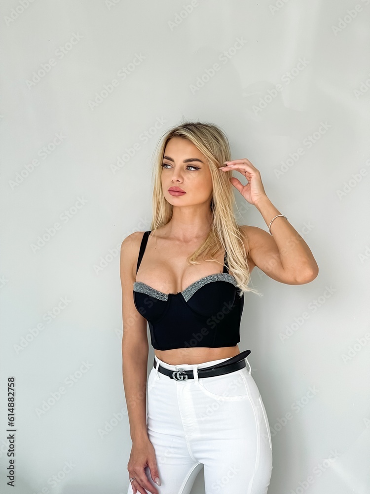 Naklejka premium Portrait Of Blonde Woman