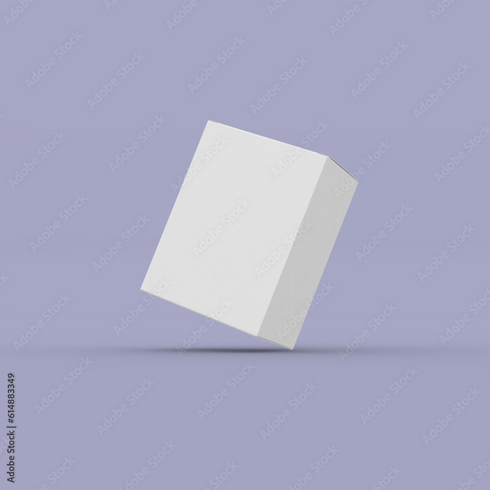 Box, packaging template for product design mockup. Right tilted position Box, packaging template for product design mockup. Right tilted position