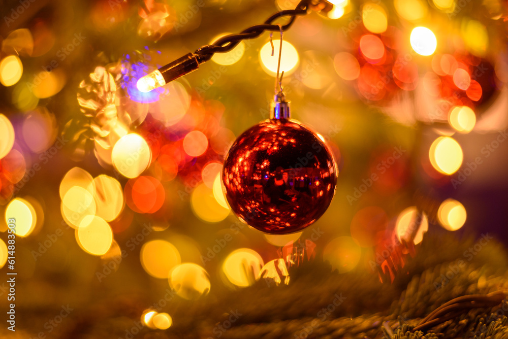 Fototapeta premium christmas tree ornament