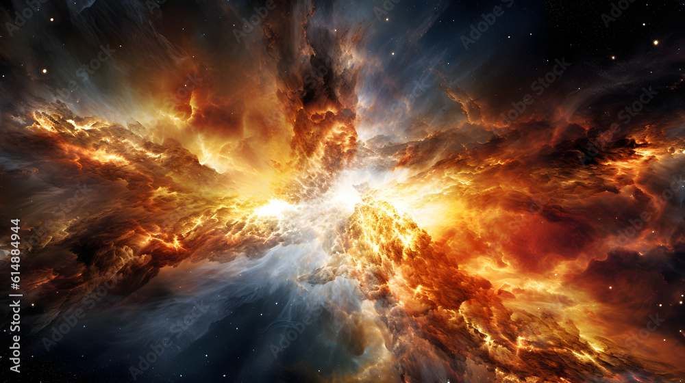 Celestial Cataclysm: Capturing the Fiery Splendor of a Supernova, Generative AI
