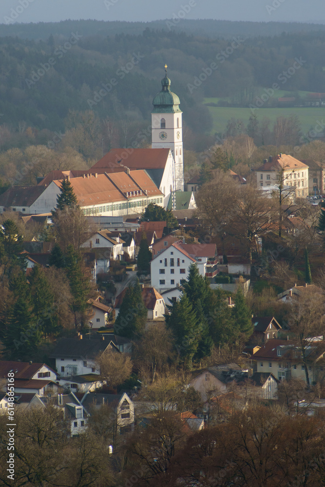 church on the hill near Ebersberg