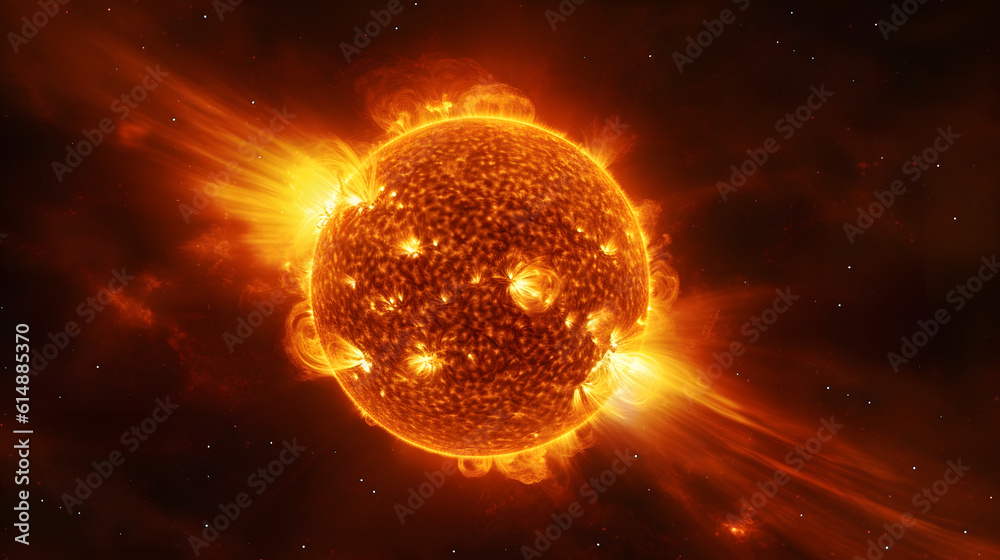 Immerse yourself in the awe-inspiring power and celestial beauty of our life-giving star, Generative AI Immerse yourself in the awe-inspiring power and celestial beauty of our life-giving star, Generative AI