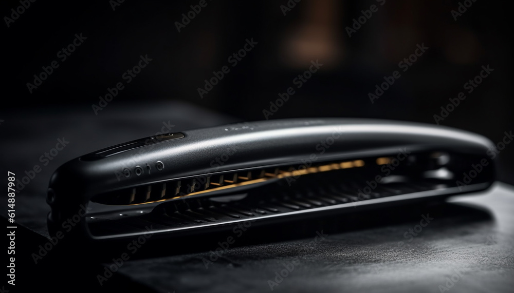 Sharp blade on elegant table, focus on foreground, no people generated by AI Sharp blade on elegant table, focus on foreground, no people generated by AI