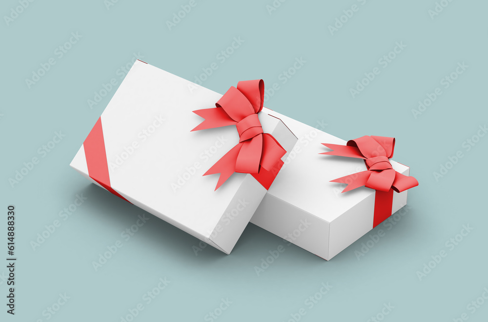 Paper sale box, packaging template for product design mockup. On clean background Paper sale box, packaging template for product design mockup. On clean background