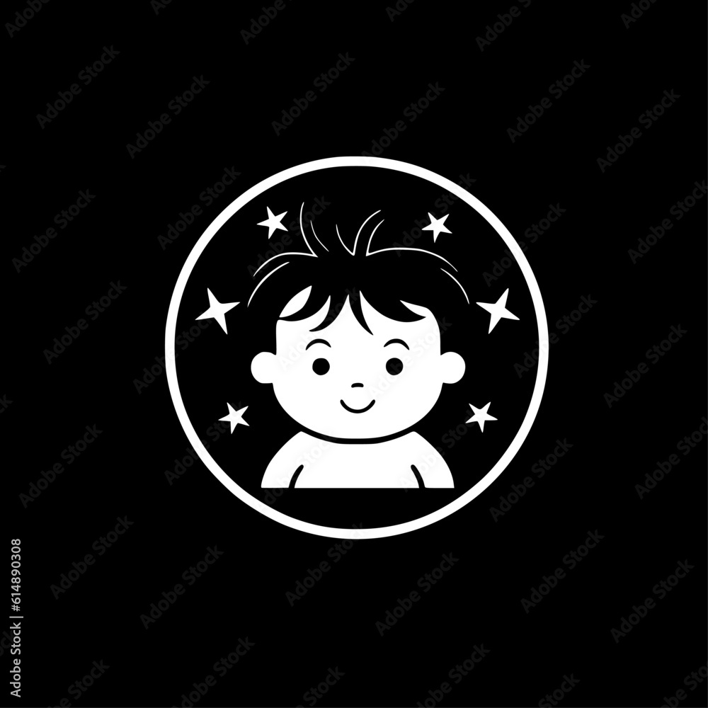 Baby - Minimalist and Flat Logo - Vector illustration Baby - Minimalist and Flat Logo - Vector illustration