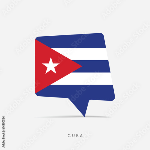 Cuba flag bubble chat icon