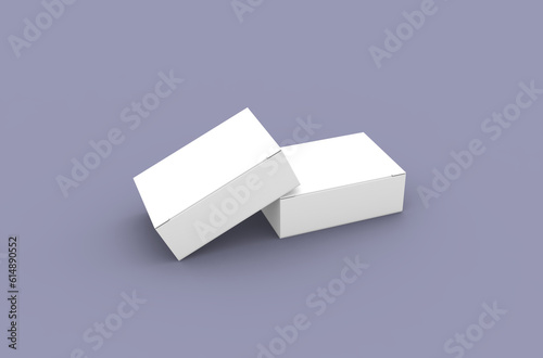 Small push pins box packaging mockup for brand advertising on a clean background.