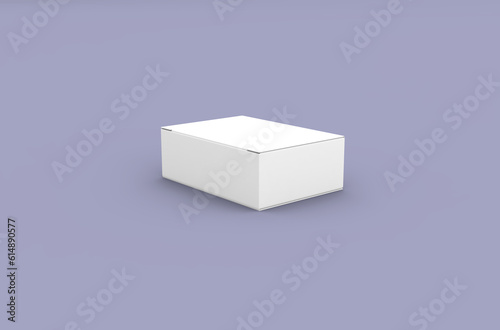 Small push pins box packaging mockup for brand advertising on a clean background. © DAkreev