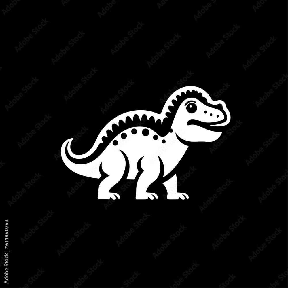 Dinosaur - Minimalist and Flat Logo - Vector illustration Dinosaur - Minimalist and Flat Logo - Vector illustration