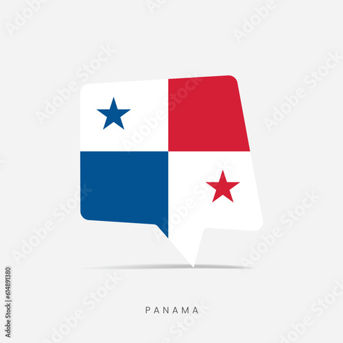 Panama flag bubble chat icon