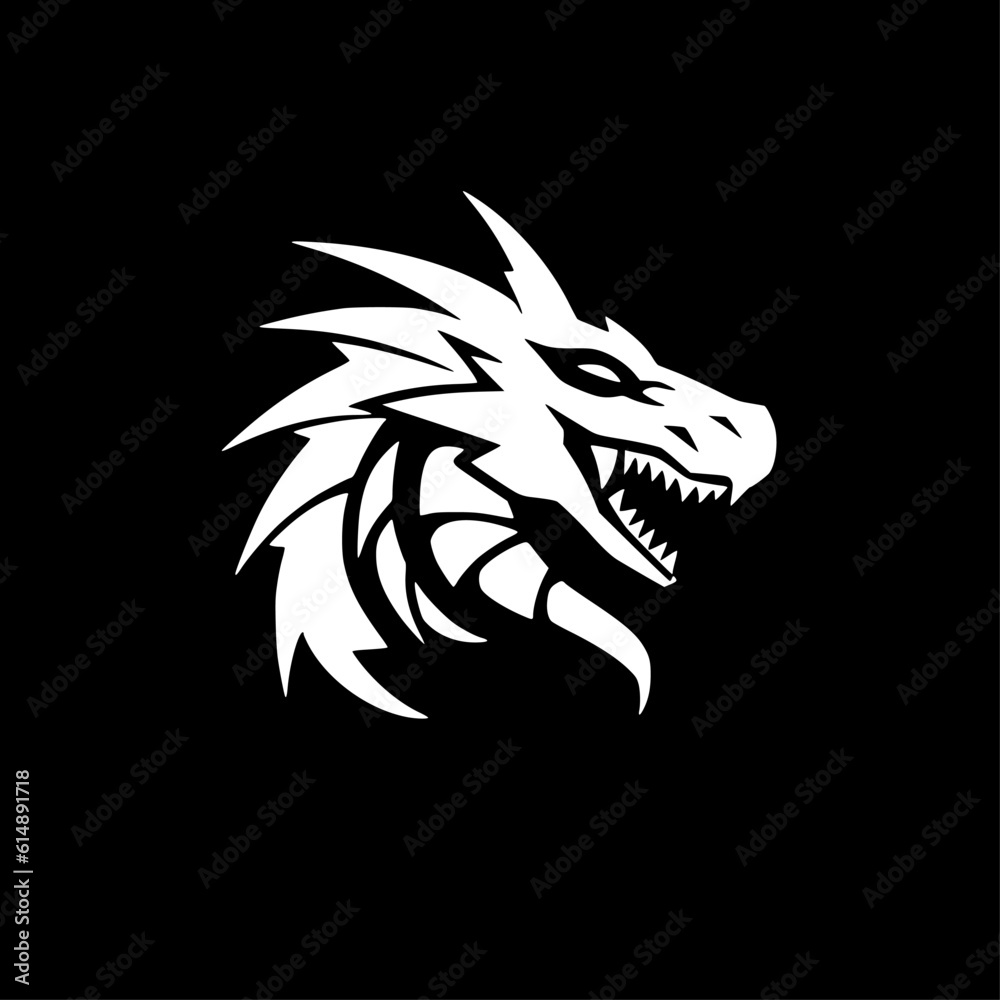 Dragon | Minimalist and Simple Silhouette - Vector illustration Dragon | Minimalist and Simple Silhouette - Vector illustration