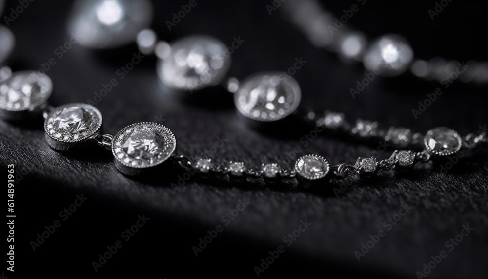 Shiny gemstone drop necklace, a personal accessory of elegance and beauty generated by AI Shiny gemstone drop necklace, a personal accessory of elegance and beauty generated by AI