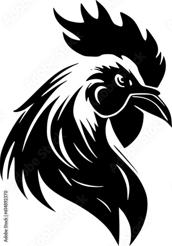 Rooster | Minimalist and Simple Silhouette - Vector illustration