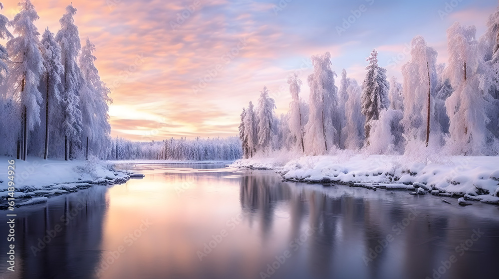 Obraz premium Glorious Views of Finland, Generative AI