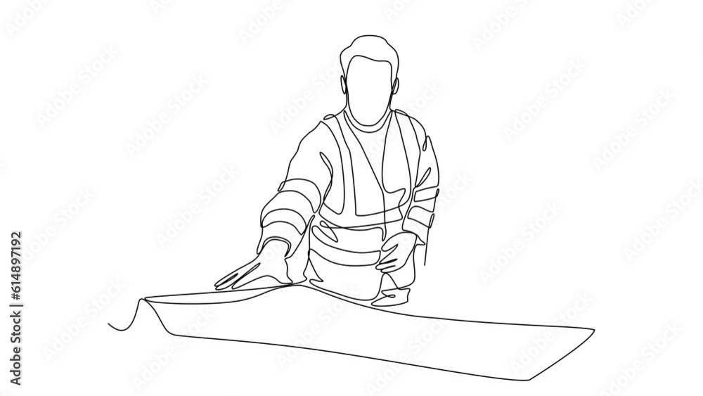 Animated self drawing of single continuous line draw for construction engineer discussion in the site project. Construction Project design concept illustration in simple linear animation. full length Animated self drawing of single continuous line draw for construction engineer discussion in the site project. Construction Project design concept illustration in simple linear animation. full length