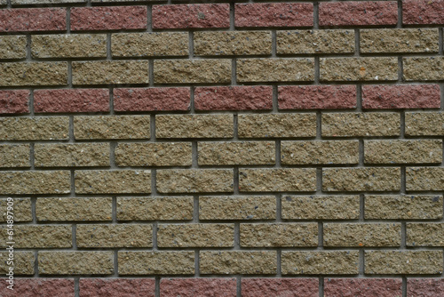 Wallpaper Mural abstract background decorative brick Yellow and red. Torontodigital.ca