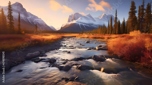 Majestic Landscapes of Northern Canada, Generative AI © Bora