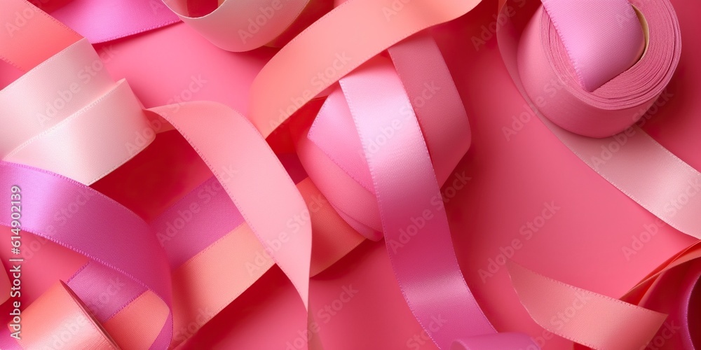 A background of confetti paper detail in pink tones. Ai generated. A background of confetti paper detail in pink tones. Ai generated.