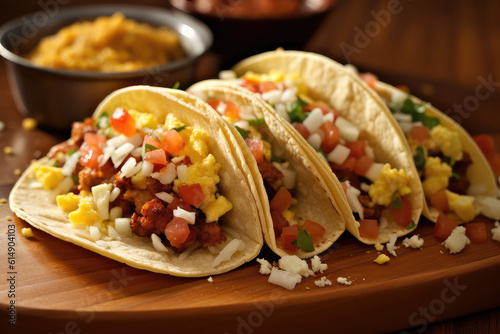 Mexican Breakfast tacos - ai generated