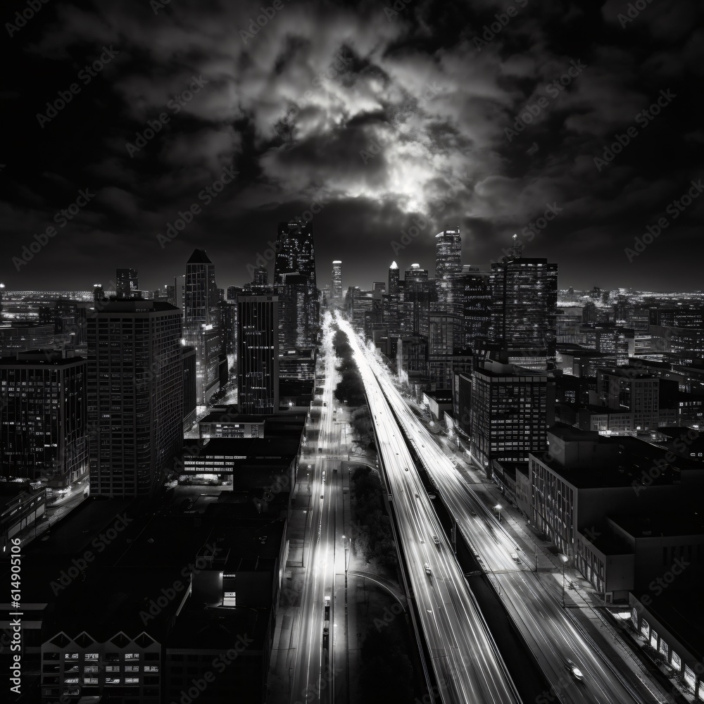 Naklejka premium City by night