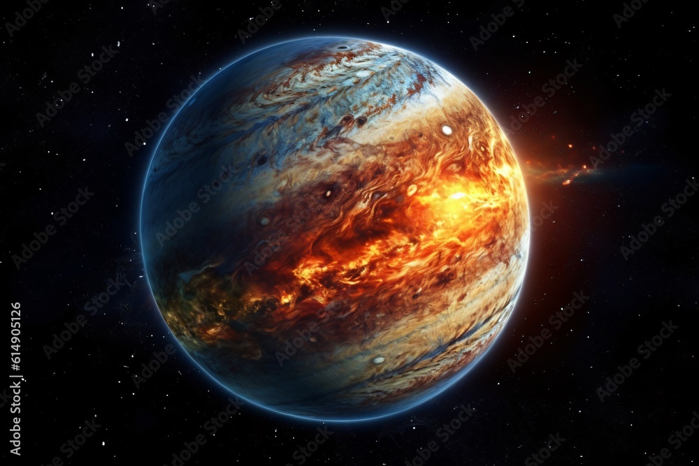 Fototapeta premium Planet in the universe