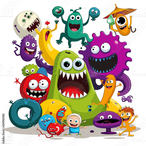 Monsters Unleashed: A Playful Gathering of Whimsical Creatures