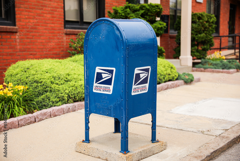 Providence, RI, USA, June 19, 2023 United States Postal Service in