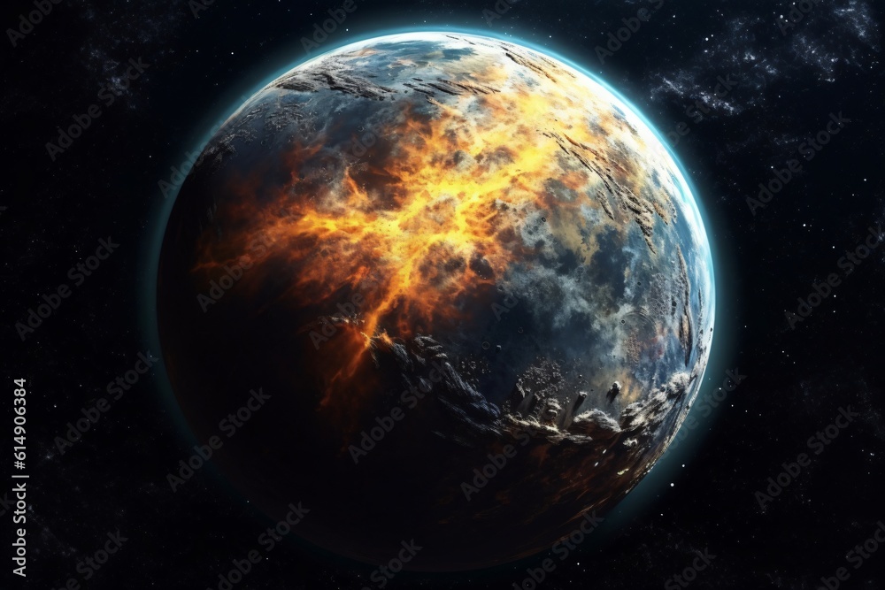 Fototapeta premium Planet in the universe