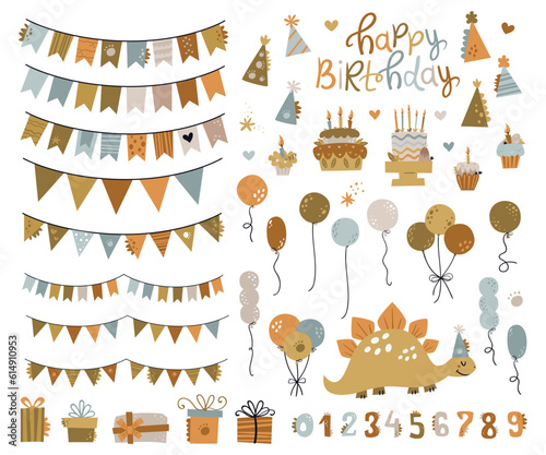 Happy birthday dino collection.